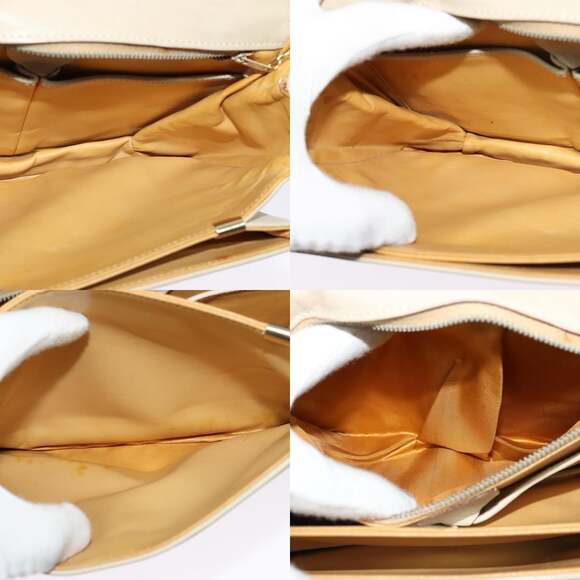 CELINE Shoulder Bag Leather Ivory Gold - Picture 12 of 13